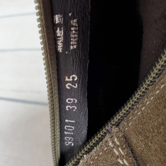 Josef Seibel Harness Sage Green Ankle Boots Size 39/8-8.5 Festival Cowgirl - Picture 3 of 16